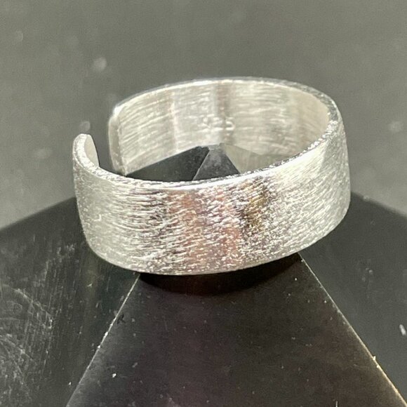 Thinnest Style 6mm Brushed Sterling 925 Silver Wrapped Band Boho Ring #1230 - Picture 5 of 7